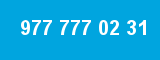 977 777 02 31 977 777 02 31